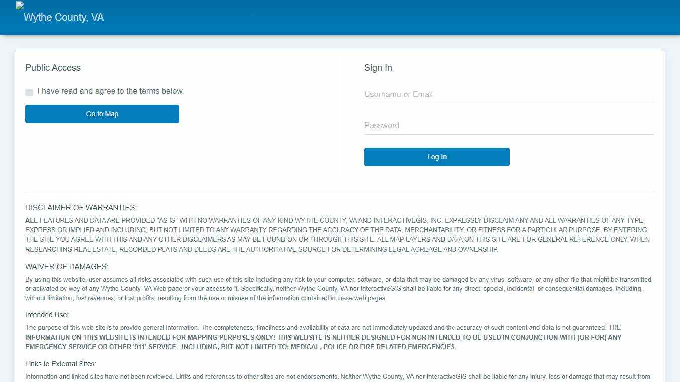 Wythe County, VA | Login