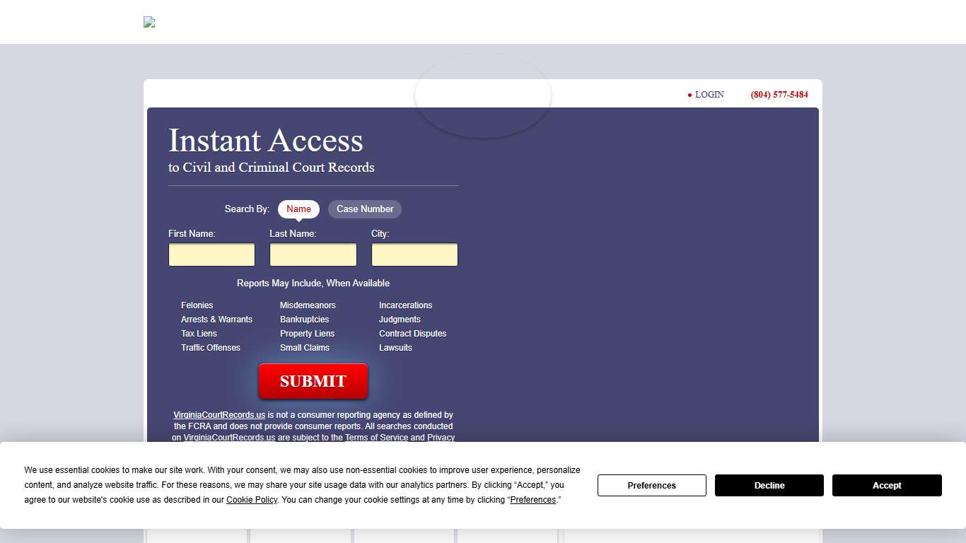 Virginia Court Records | VirginiaCourtRecords.us
